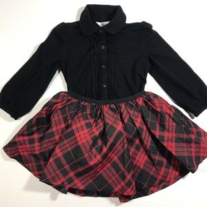 Ralph Lauren Plaid Pull On Party Skirt & Shirt
